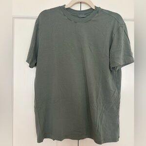 SKIMS Boyfriend Short Sleeve T-Shirt Sage Green Modal Cotton Tee Size S